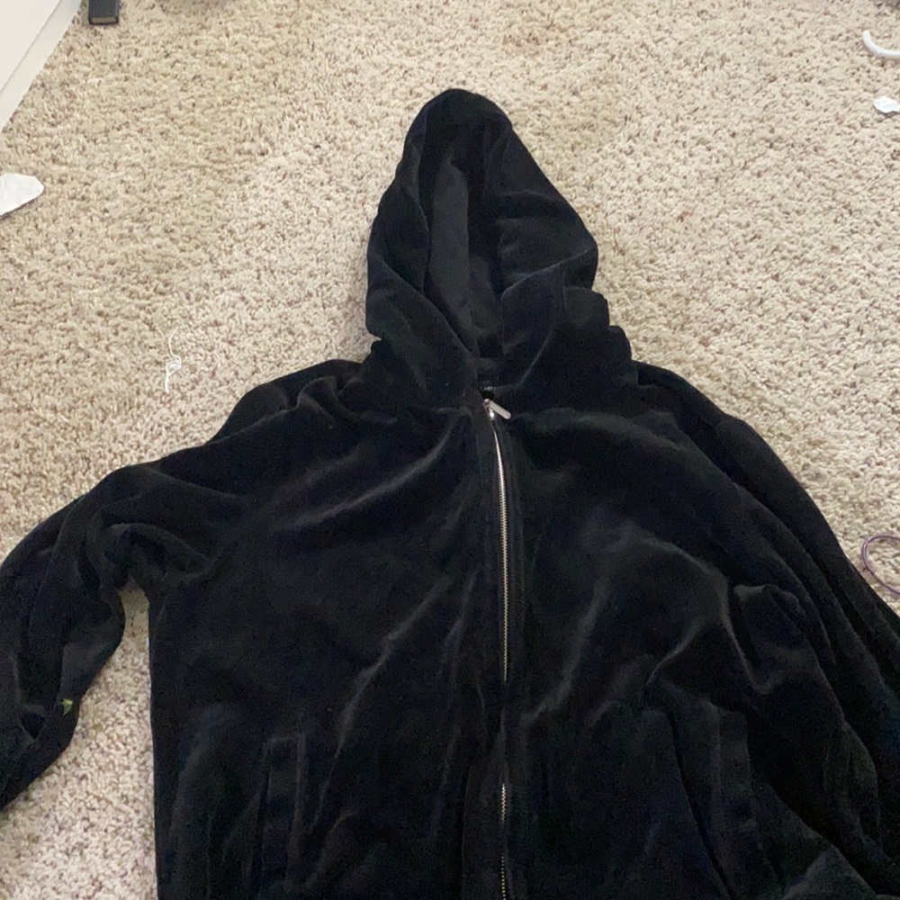 Black Valore track suit hoodie/zip up